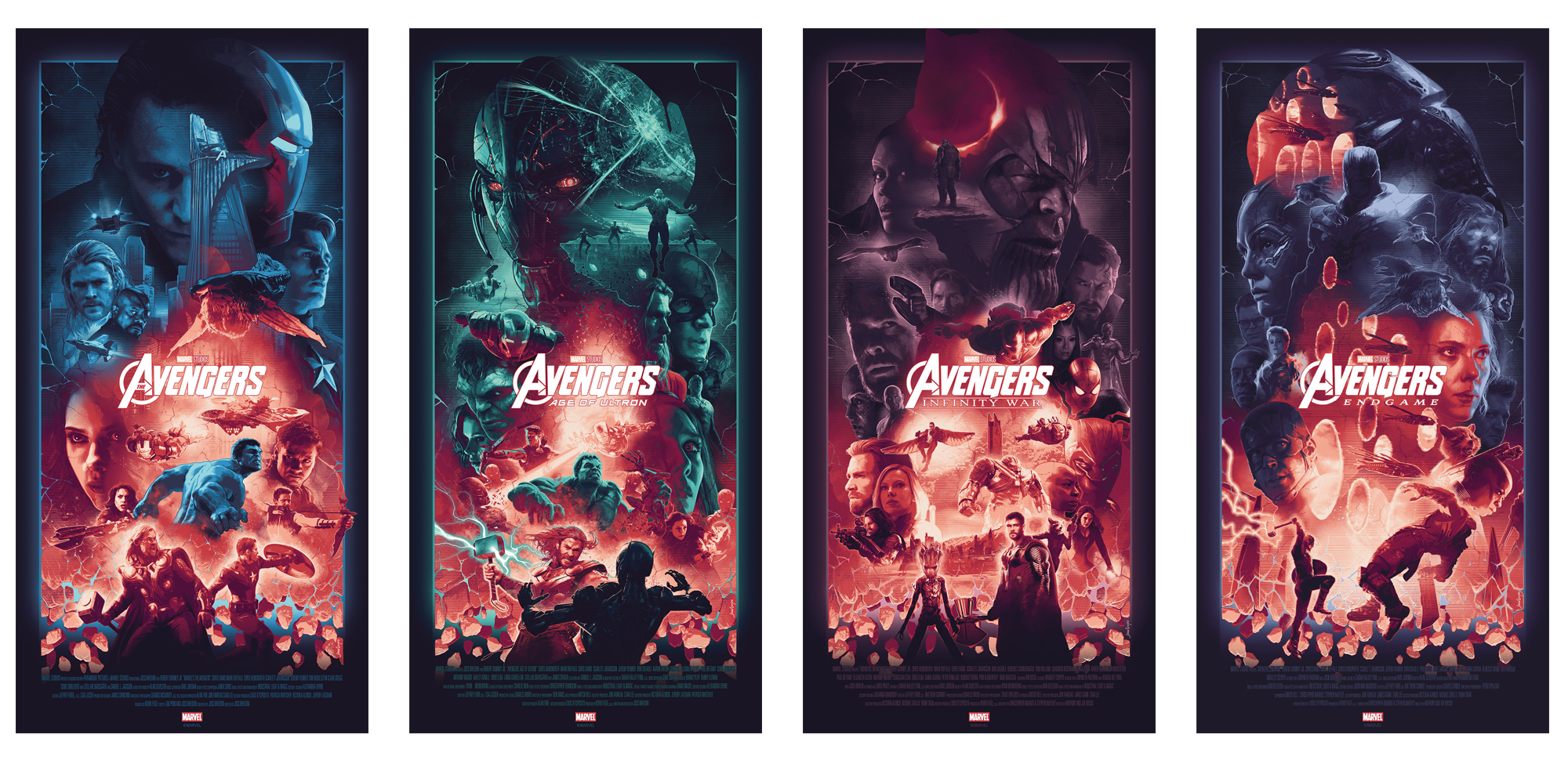 John Guydo "Avengers Infinity Saga" SET - Timed Edition - AP