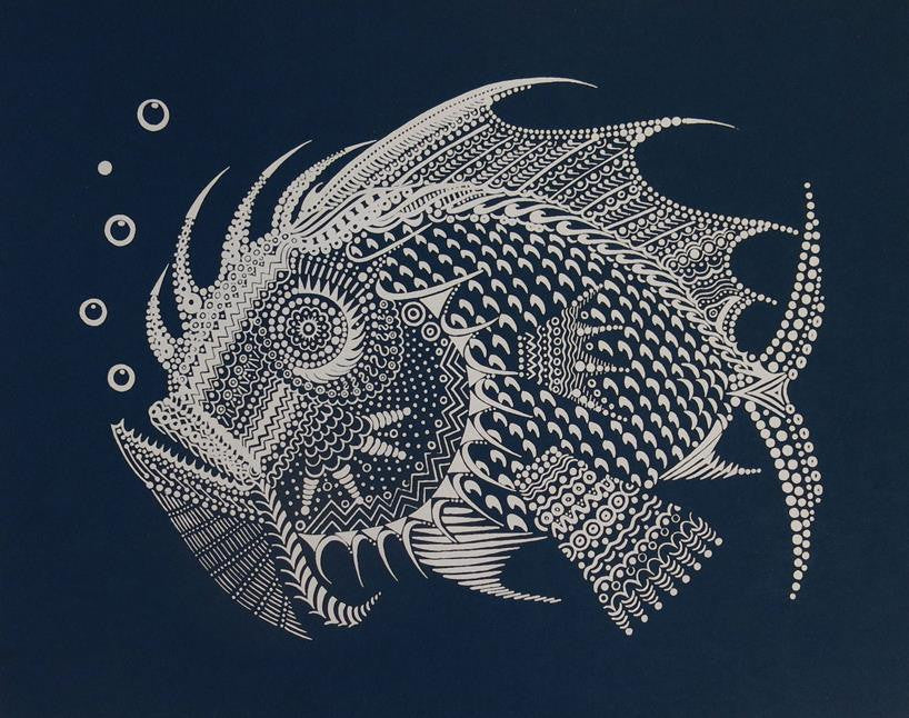 Anna Witt & David Welker "Silver Fish" Night Blue Edition