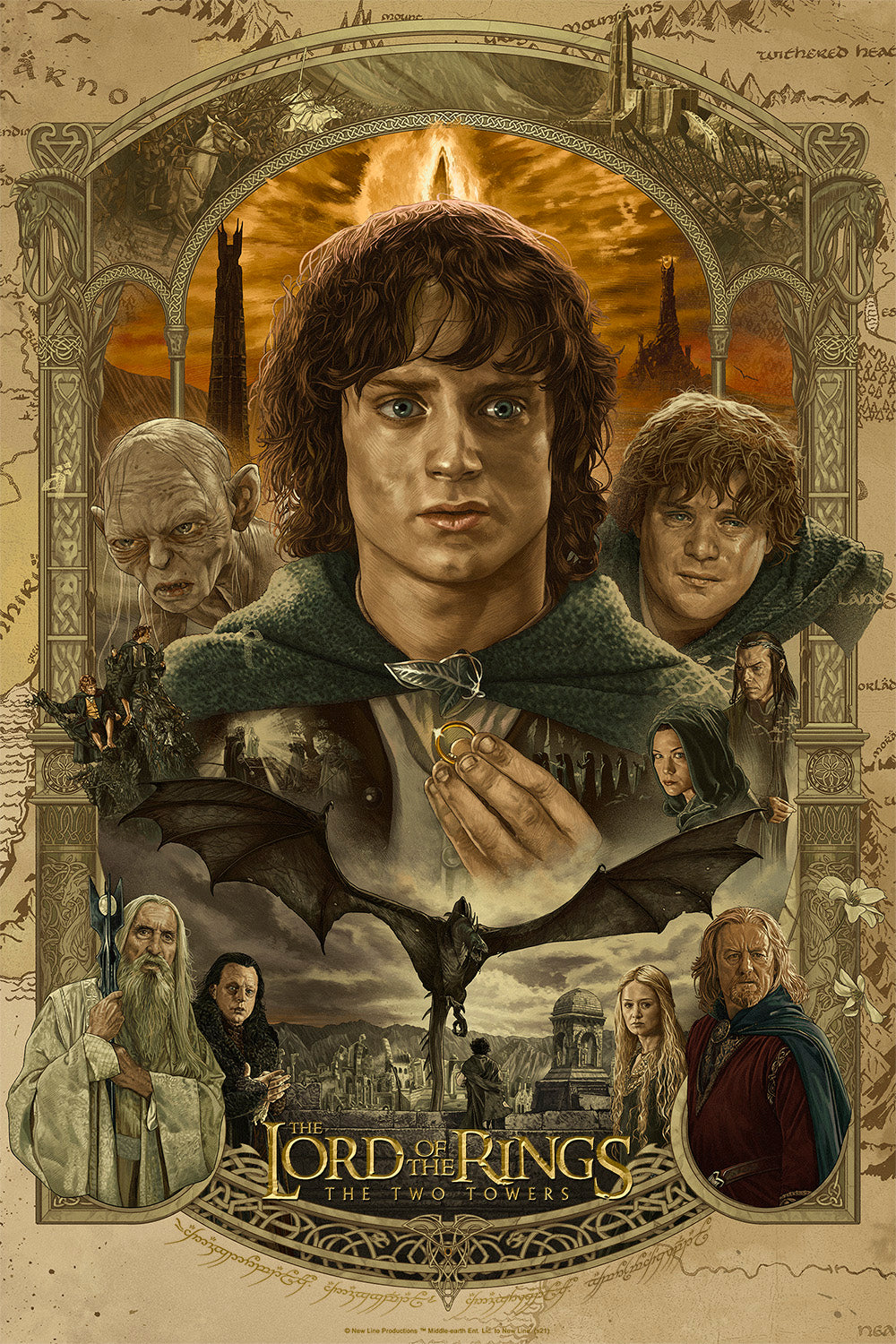 Juan Burgos "The Lord of the Rings: The Two Towers" Timed Edition