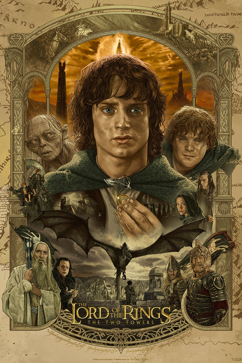 Juan Burgos "The Lord of the Rings: The Two Towers" Variant