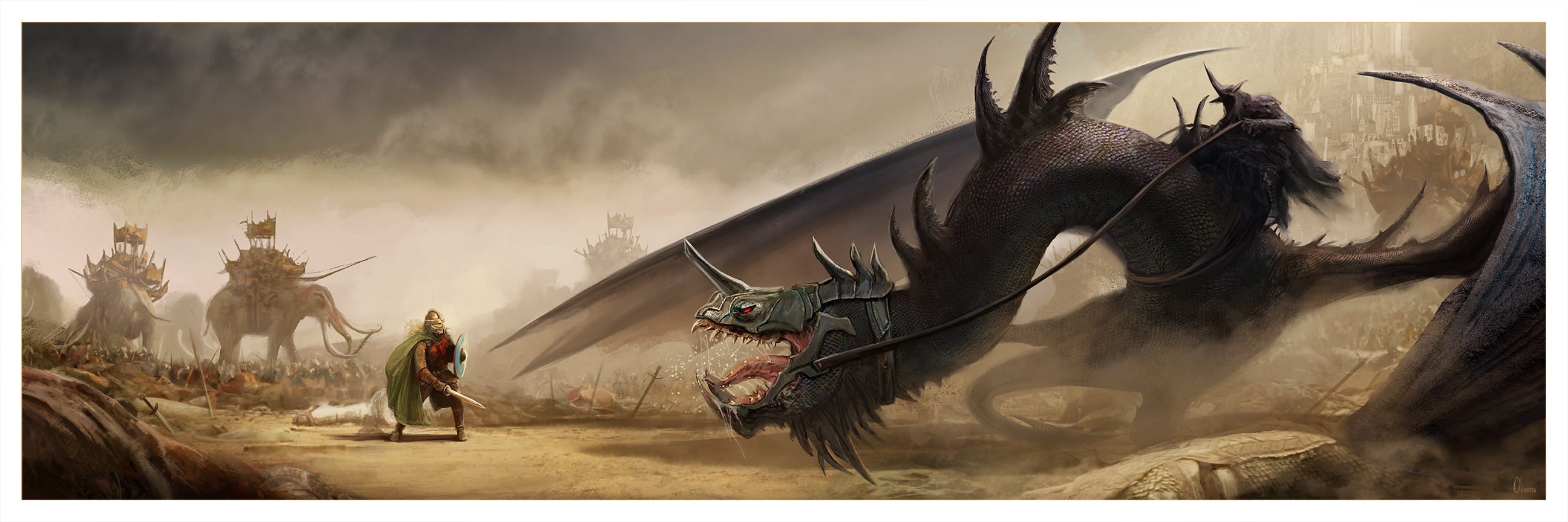 Pablo Olivera "Eowyn vs. The Nazgul" Art Print Variant