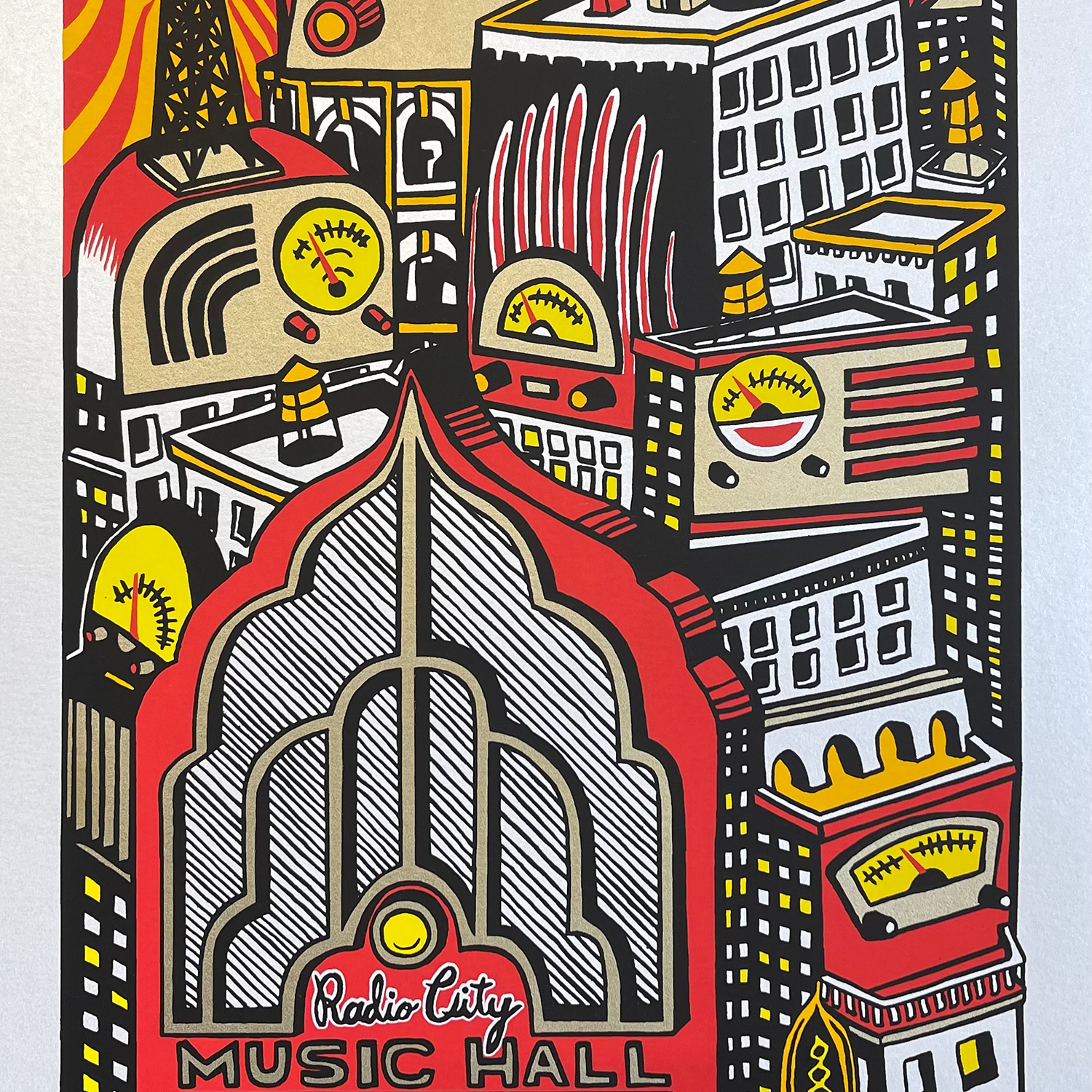 Jim Pollock "Trey Anastasio Band - Radio City Music Hall" Red/Blue Variant [LOTTERY ENTRY]