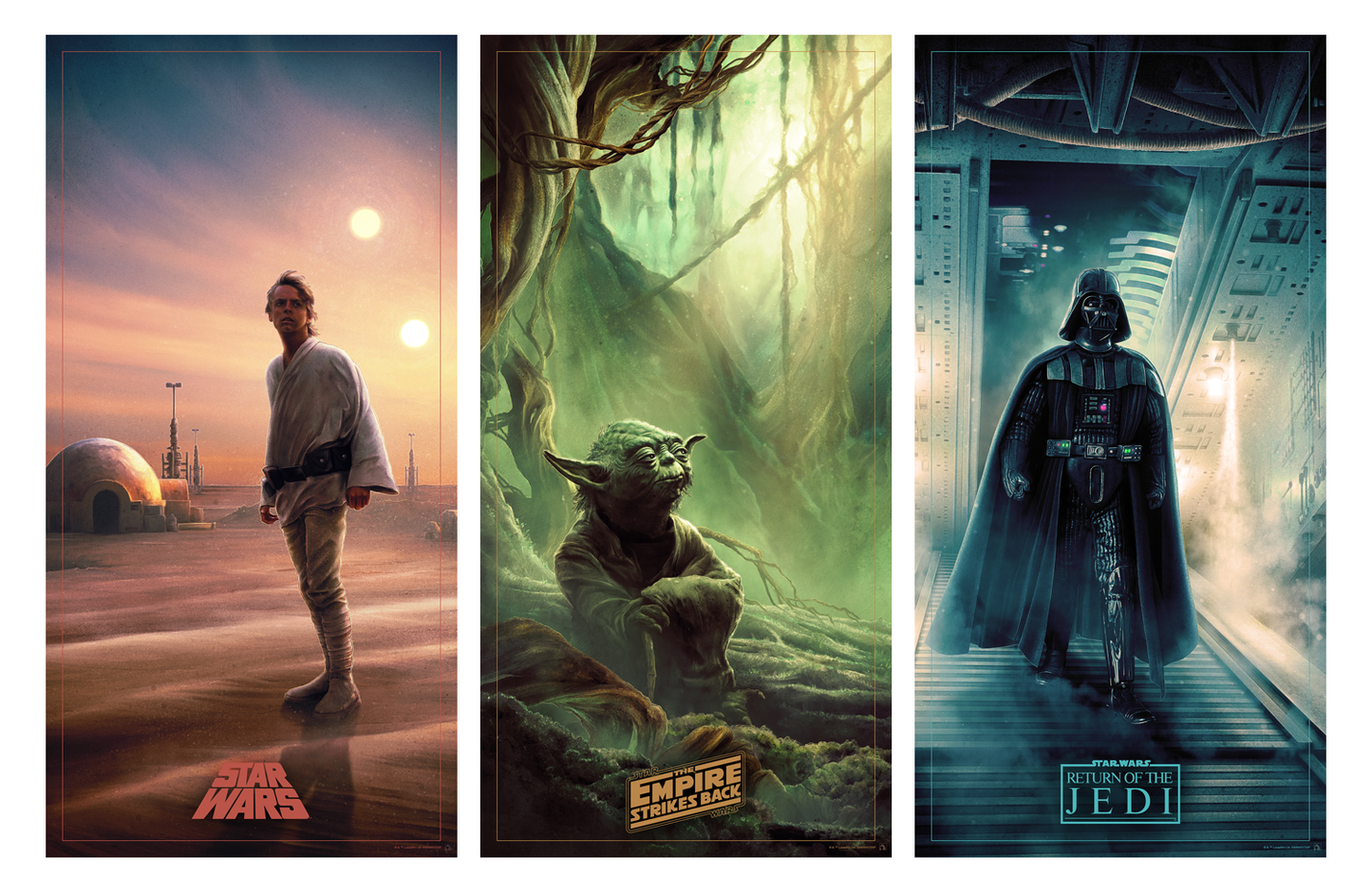 Star wars 2024 trilogy poster set