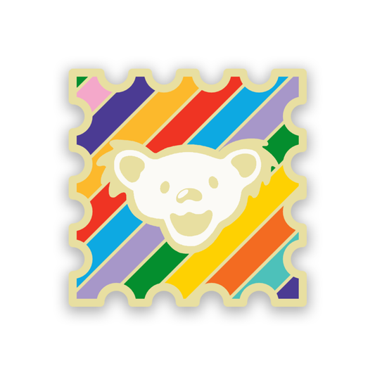 Murugiah "Trippy Bear" Antique Gold - Enamel Pin