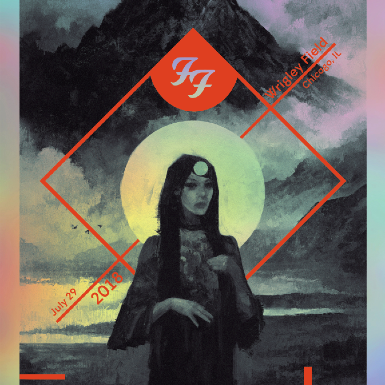 Karl Fitzgerald "Foo Fighters - Wrigley Field" Rainbow Foil
