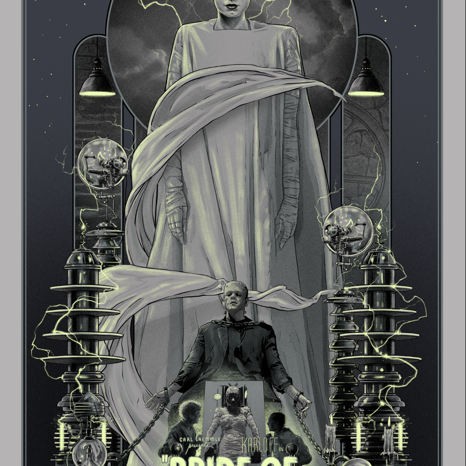 Vance Kelly "Bride of Frankenstein" Glow-in-the-Dark Variant