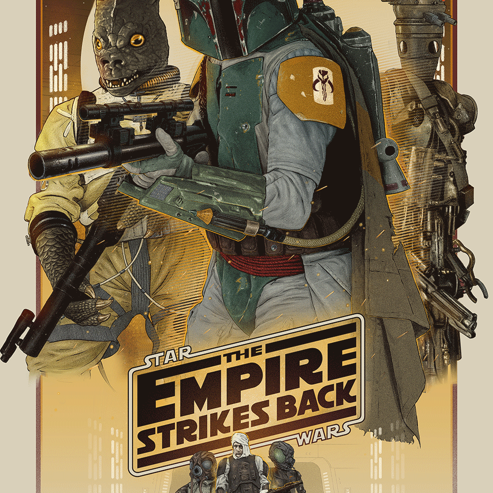 Vance Kelly "The Hunters (The Empire Strikes Back)" 3D Lenticular PLEX