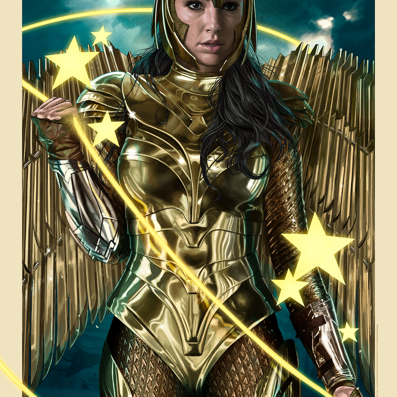 Juan Burgos "Wonder Woman" Winged Armor
