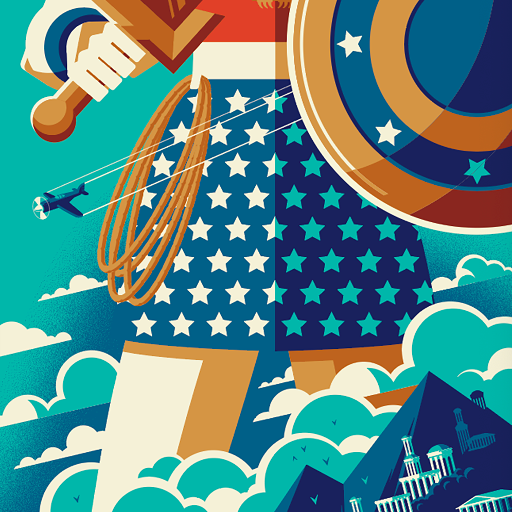 Tom Whalen "Golden Age: Wonder Woman" Variant
