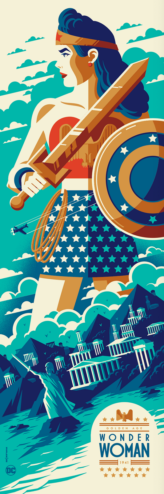 Tom Whalen "Golden Age: Wonder Woman" Variant