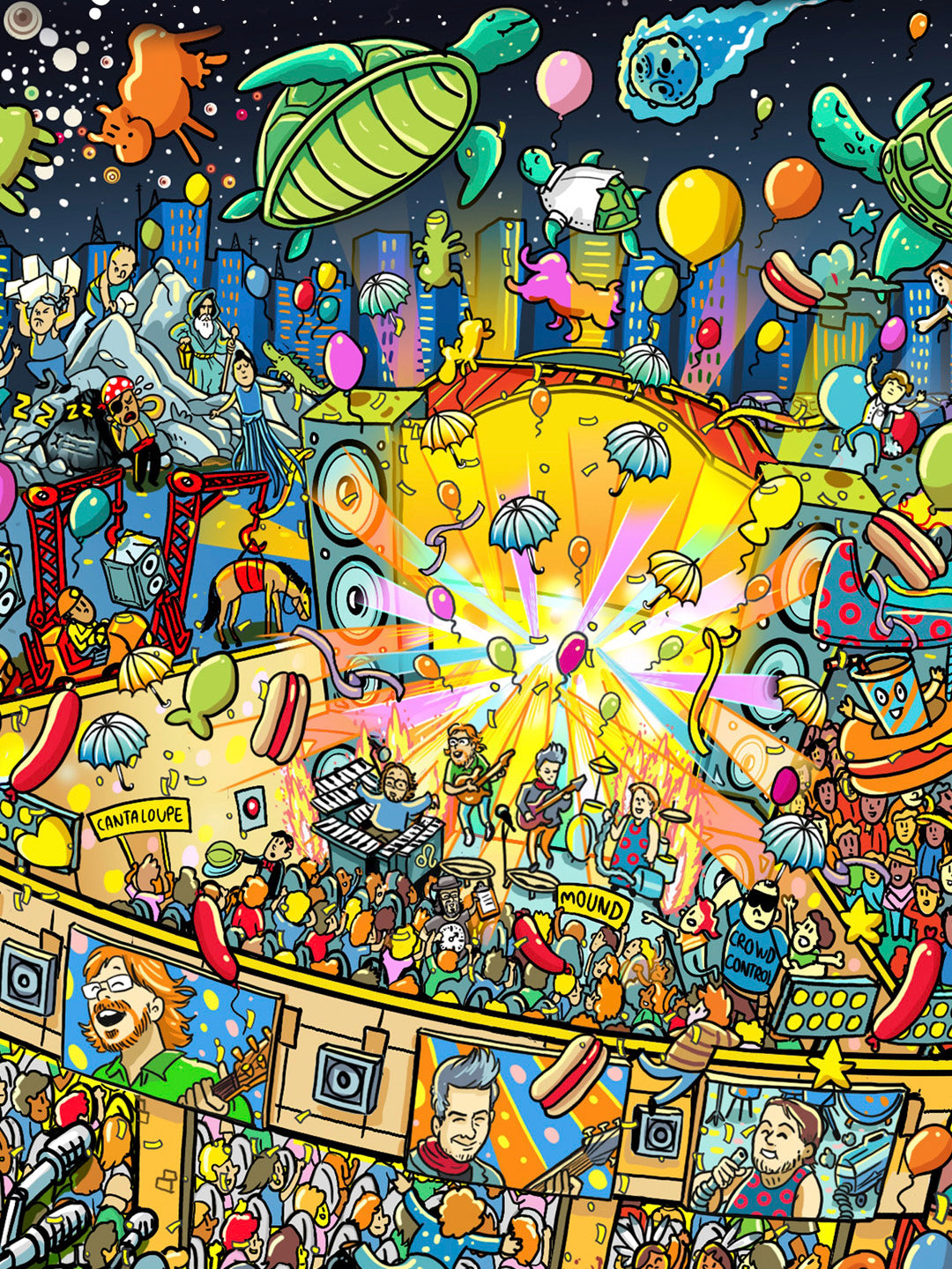 Where’s Walfredo? - A Phish inspired Seek popular & Find Experience Giclee Print