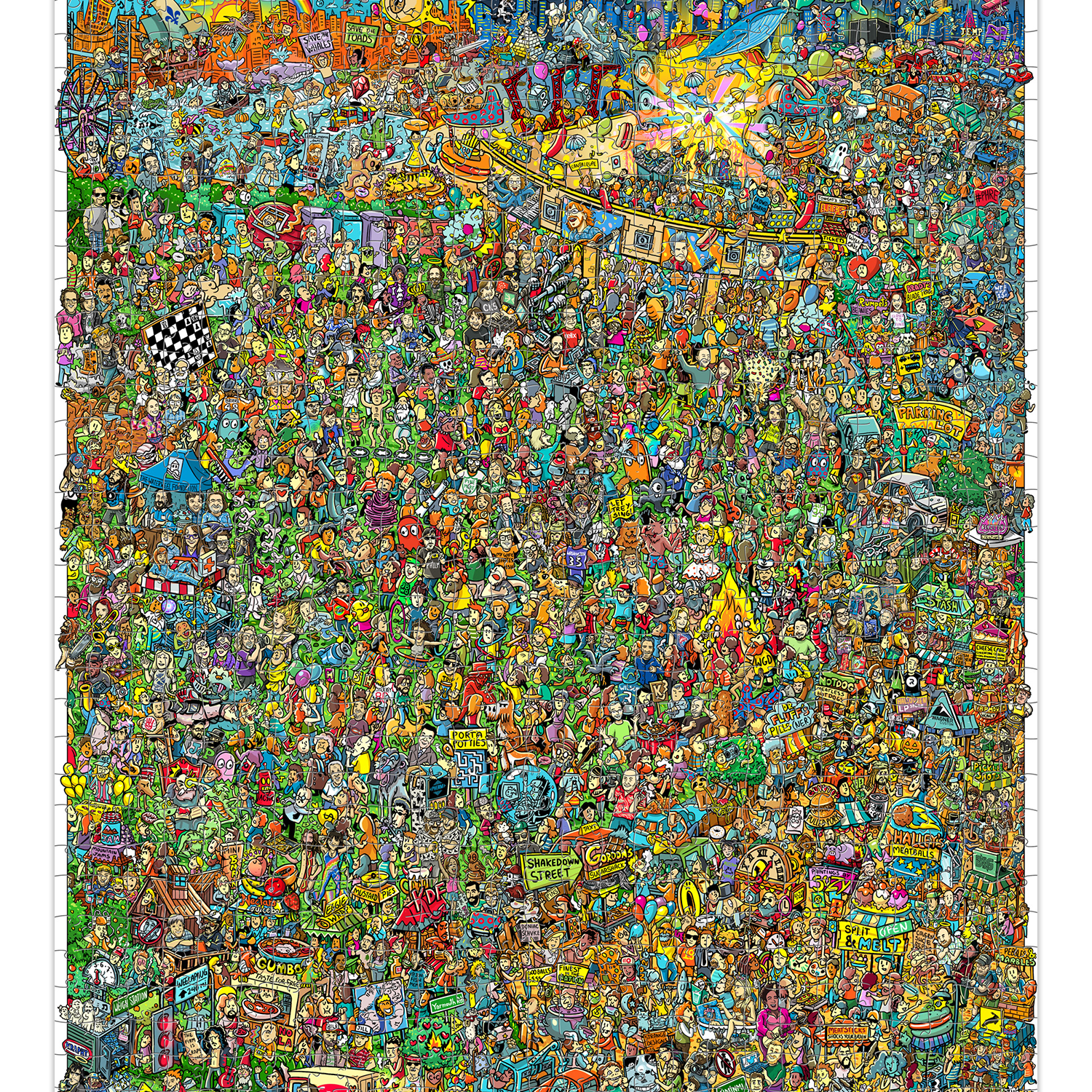 "Where's Walfredo?" A Phish Inspired Seek & Find Experience - 1000pc Puzzle + Poster