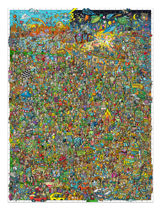 "Where's Walfredo?" A Phish Inspired Seek & Find Experience - 1000pc Puzzle + Poster