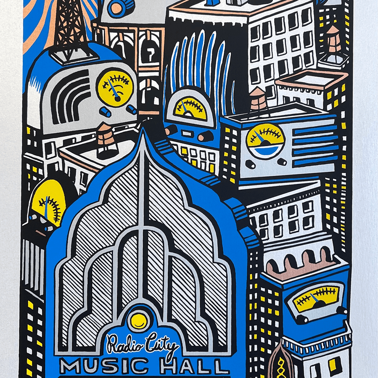 Jim Pollock "Trey Anastasio Band - Radio City Music Hall" Red/Blue Variant [LOTTERY ENTRY]