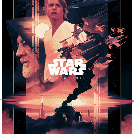 John Guydo "Original Star Wars Saga Triptych" Timed Edition SET