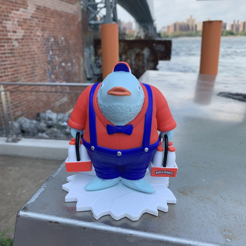 Jim Pollock "Milkman" Vinyl Figure + Print SET