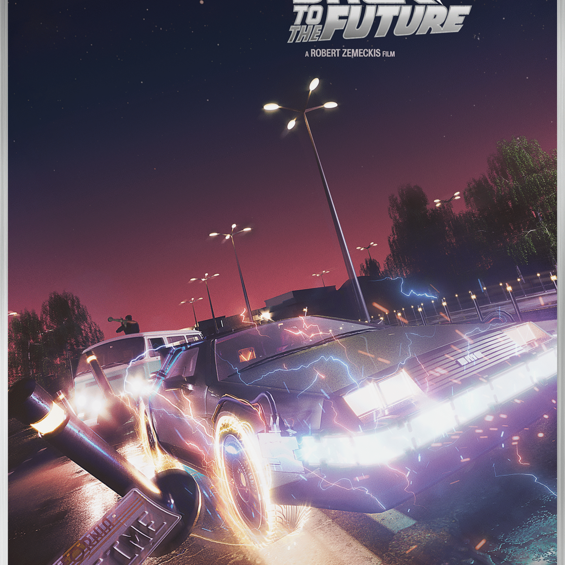 Oliver Rankin "Back to the Future: Trilogy" Aluminum Print SET (Arriving end of June-Shipping Beg of July)