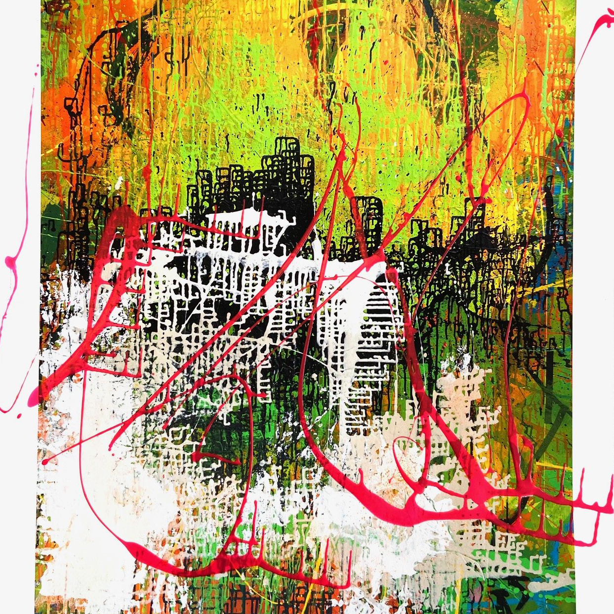 Joey Feldman "Acid Rain In The Park" Hand Embellished
