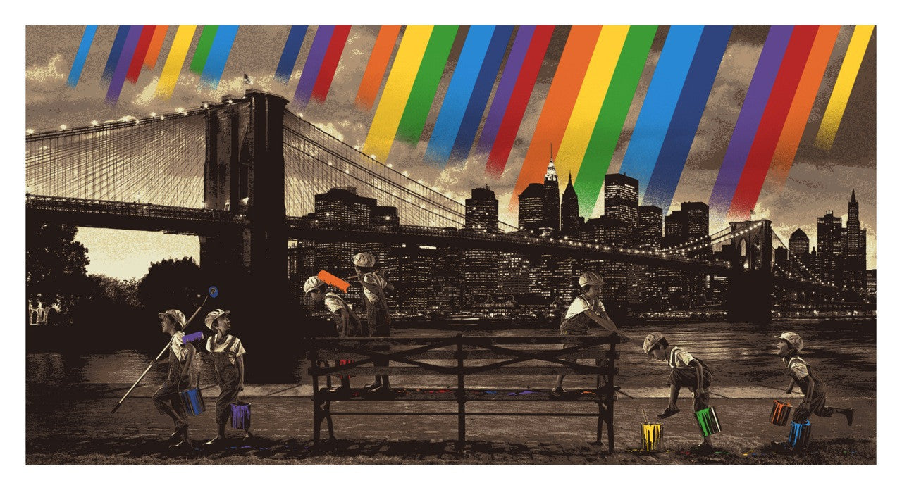 Roamcouch "Rainbow Inc. - Brooklyn Bridge (Sepia)