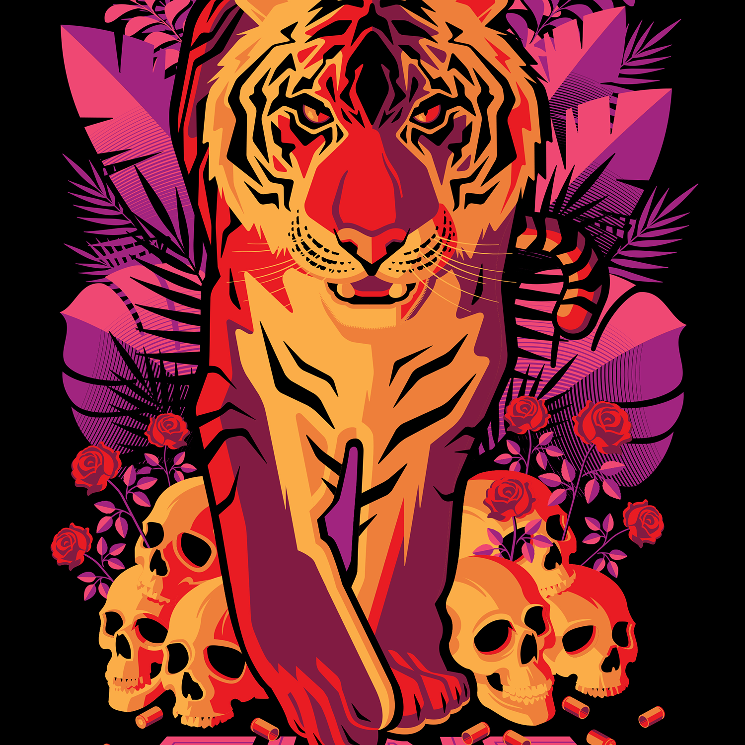 Tom Whalen "Guns N' Roses" Black Foil Variant