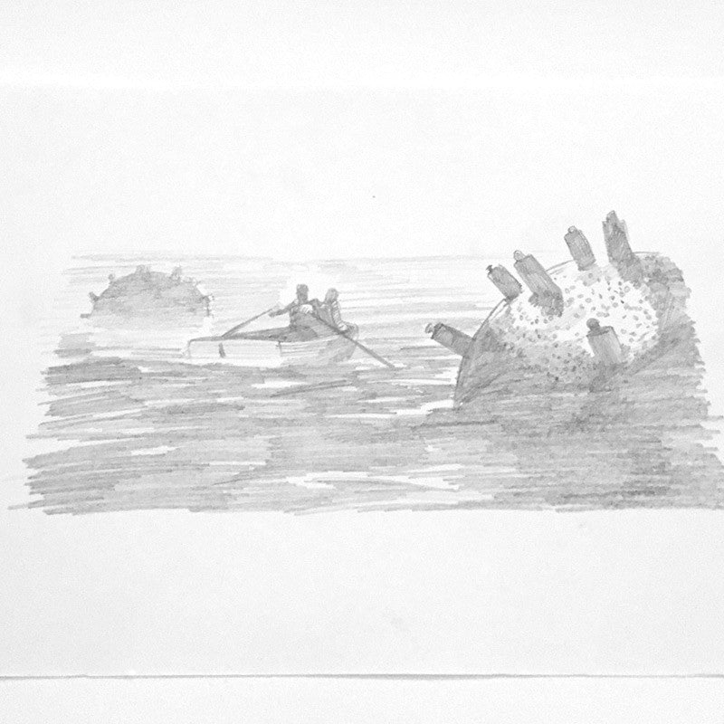 Raid71 "Sketch-City of Lost Children #1" Framed