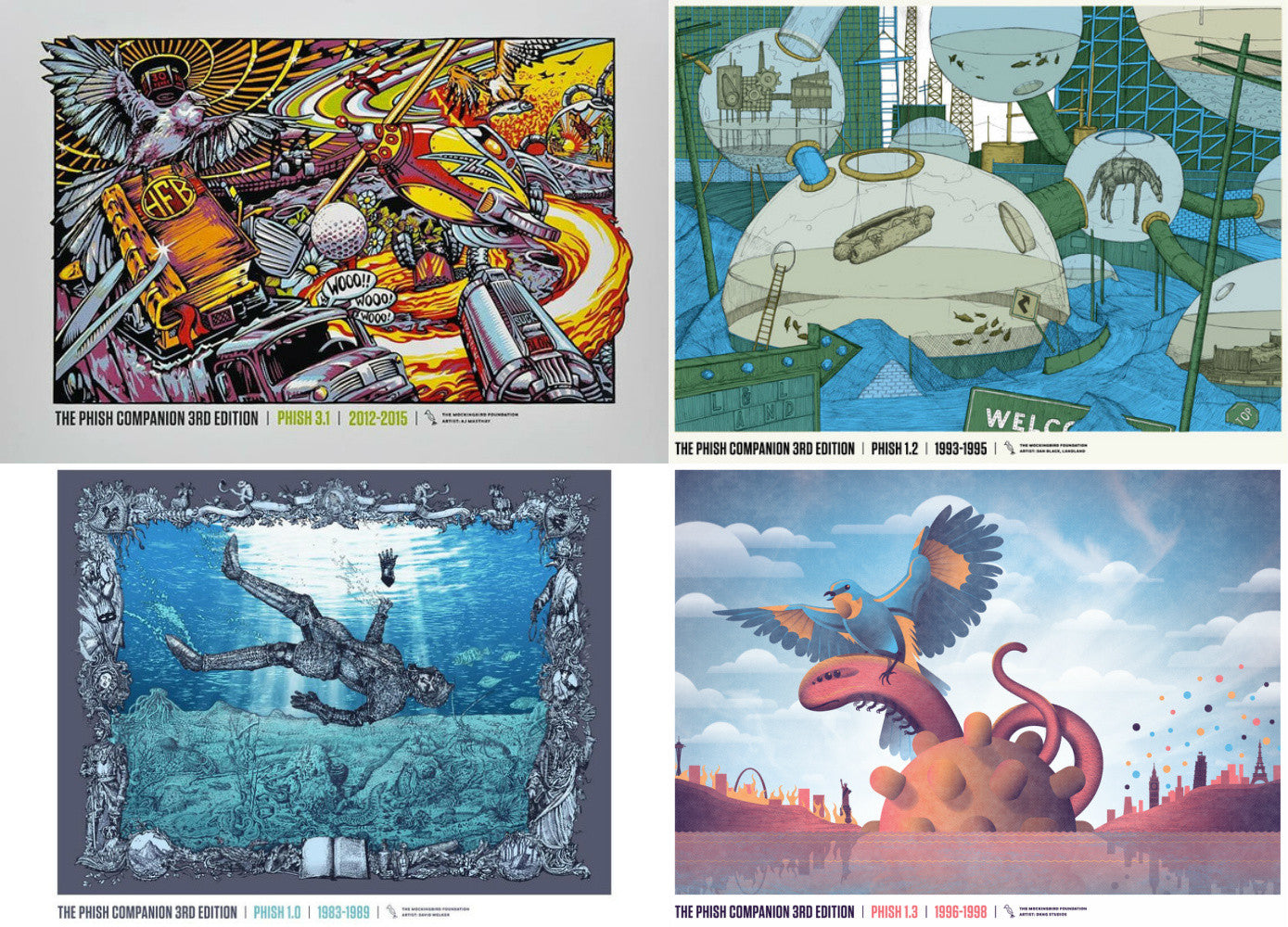 The Phish Companion - Third Edition - Set of 8 Prints