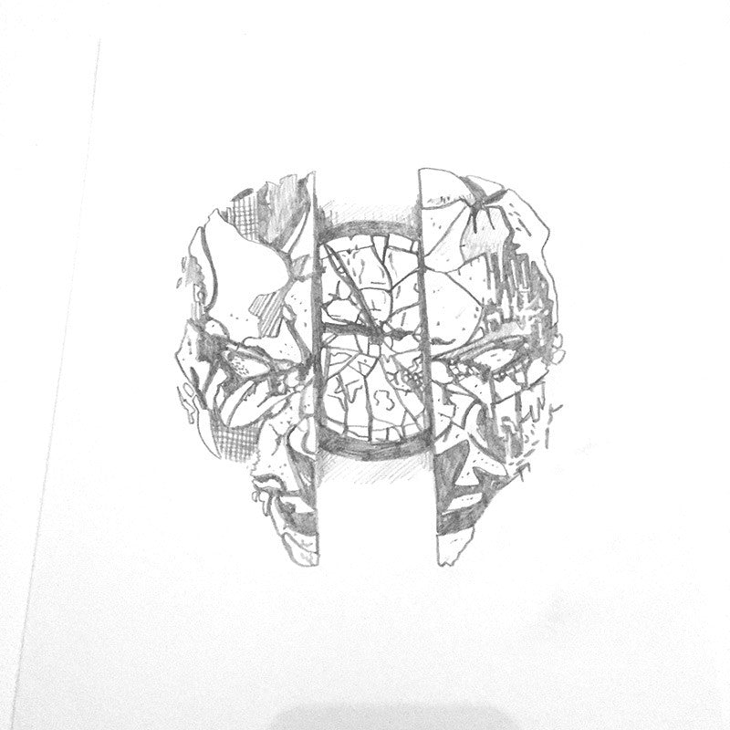 Raid71 "Sketch-Dark City #1" Framed