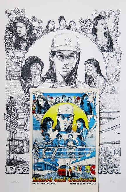 David Welker "Dazed and Confused" Line Art & Handbill Set