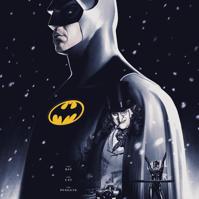 Phantom City Creative "Batman Returns" Screen Print SET