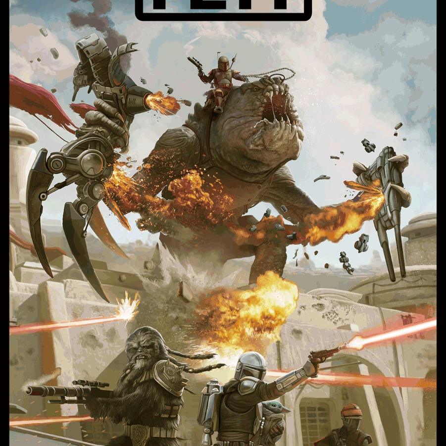 Pablo Olivera "Battle of Mos Espa (The Book of Boba Fett)" 3D Lenticular
