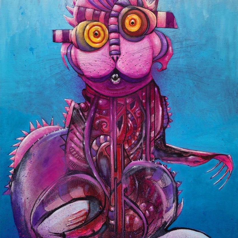 Joey Feldman "Fuchsia Cat"
