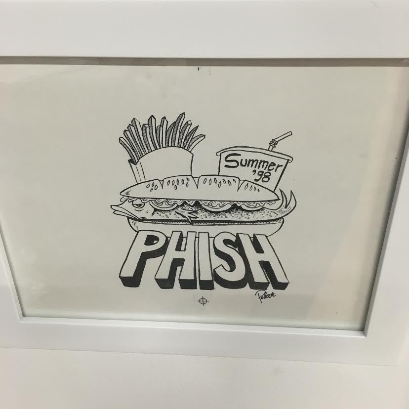 Phish Burger & Fries Summer '98 Tshirt Design Front Proof
