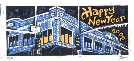 Jim Pollock "Happy New Year 2002 Full Size" - miscut AP
