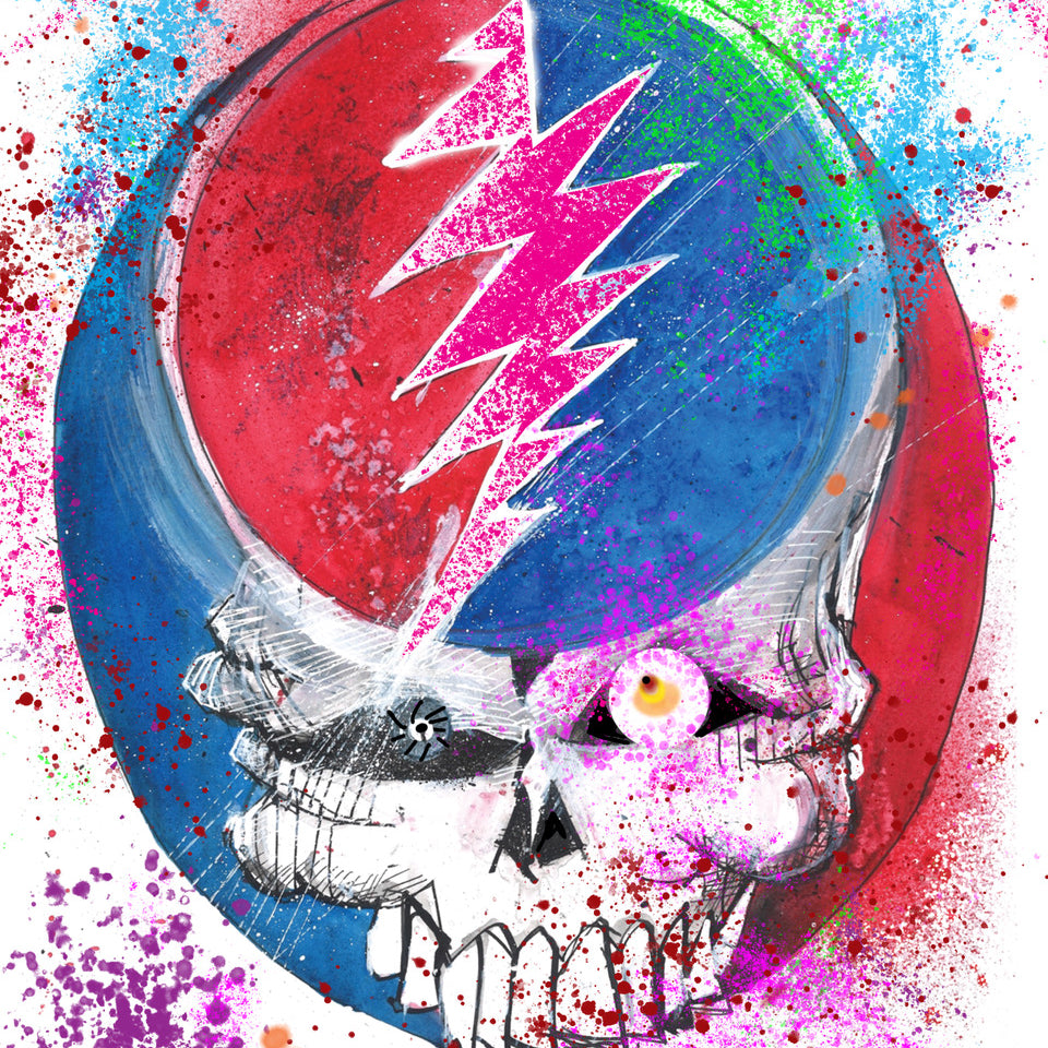 Joey Feldman "Grateful Dead: Heady Skull" Hand Embellished Variant