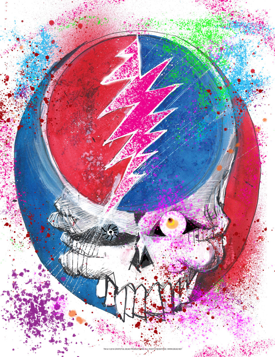 Joey Feldman "Grateful Dead: Heady Skull" Hand Embellished Variant