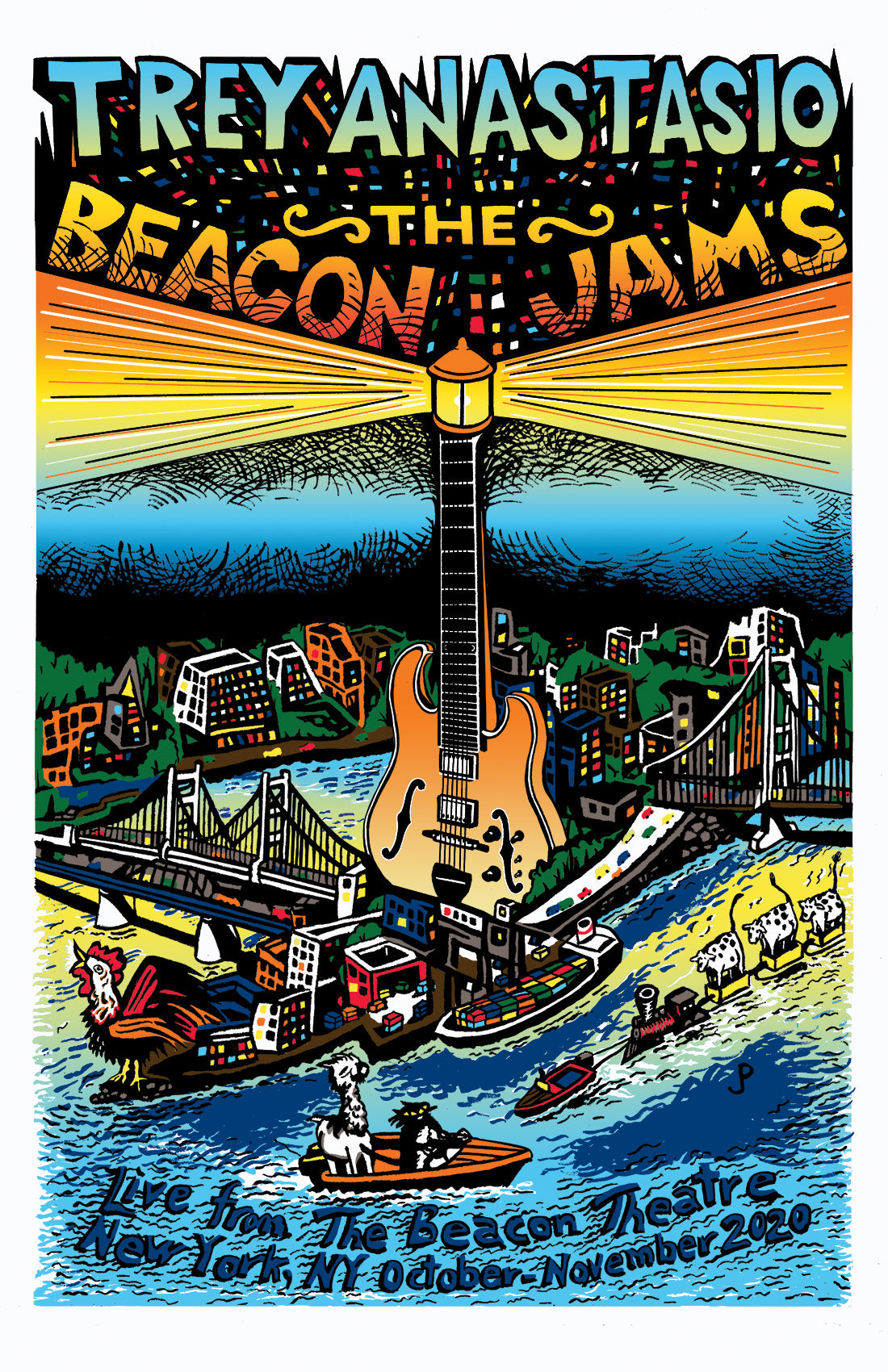 Jim Pollock "The Beacon Jams" Divided Sky Fund Variant