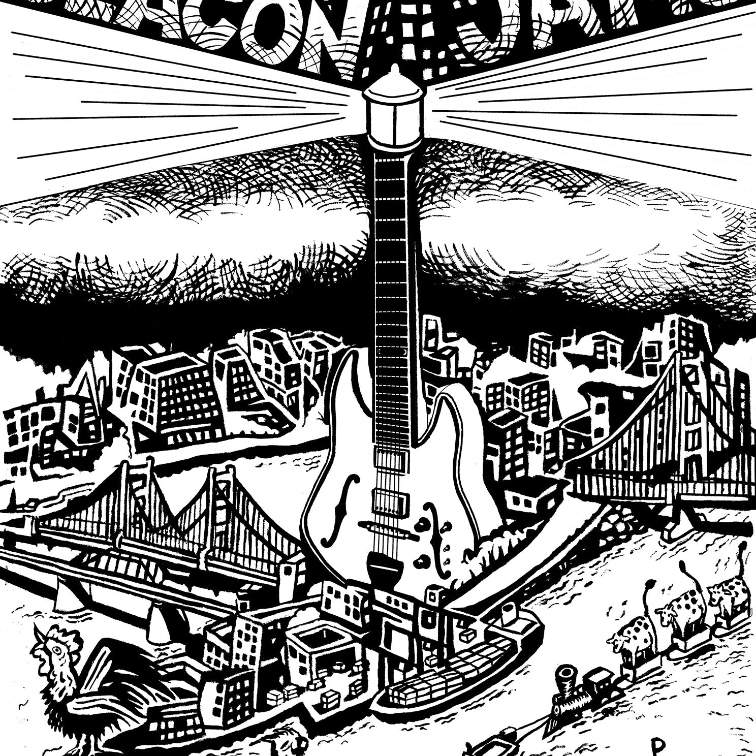 Jim Pollock "The Beacon Jams" Line Art Edition
