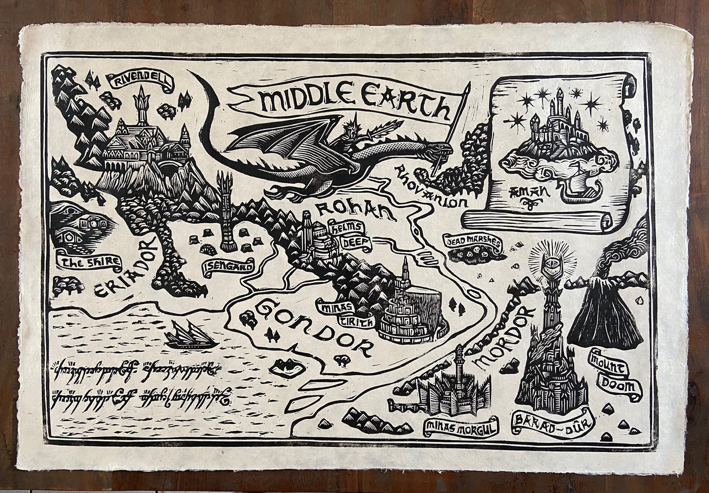 Brian Reedy "Middle Earth Map"