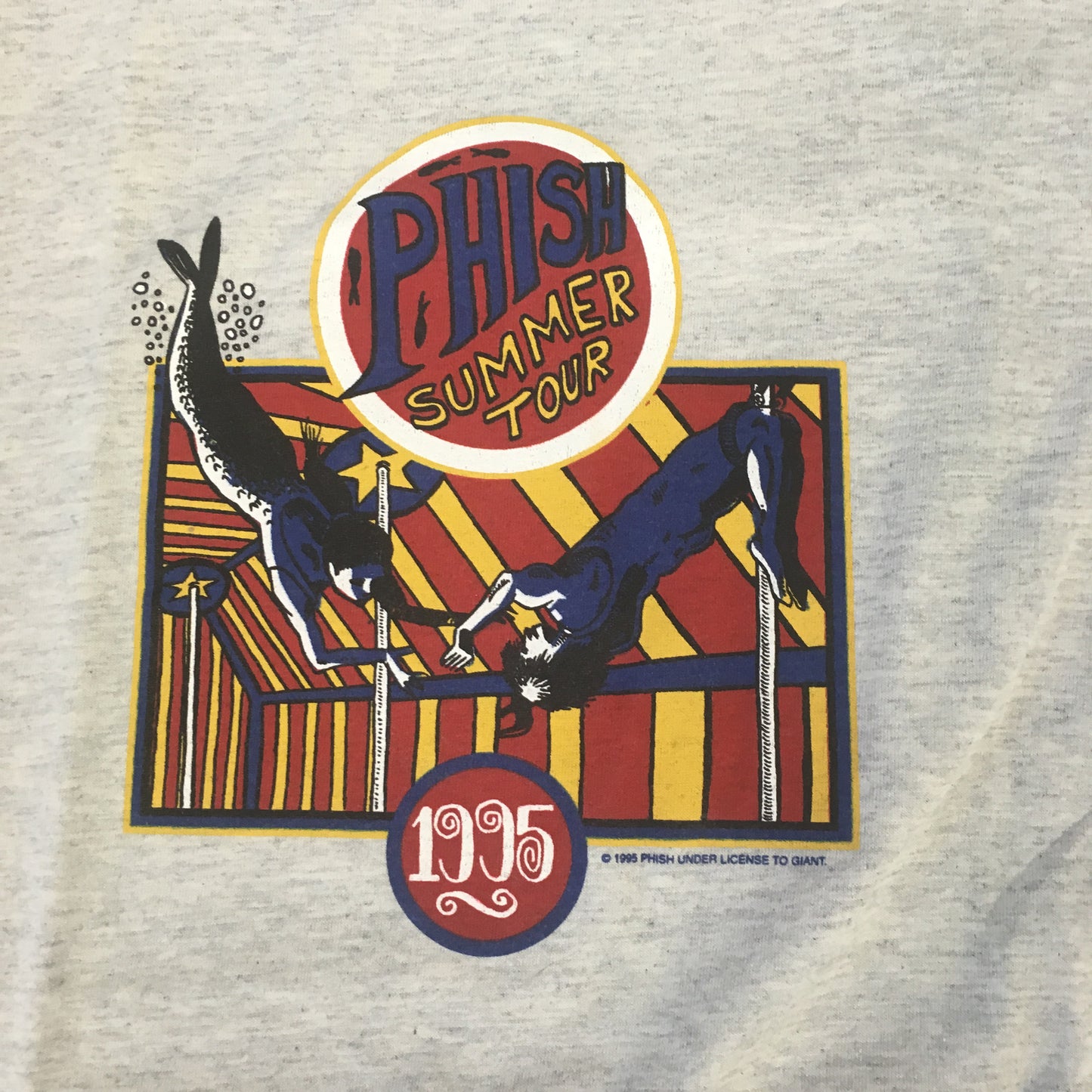 T-Shirt: Ash Gray Phish Summer '95 Circus theme - L