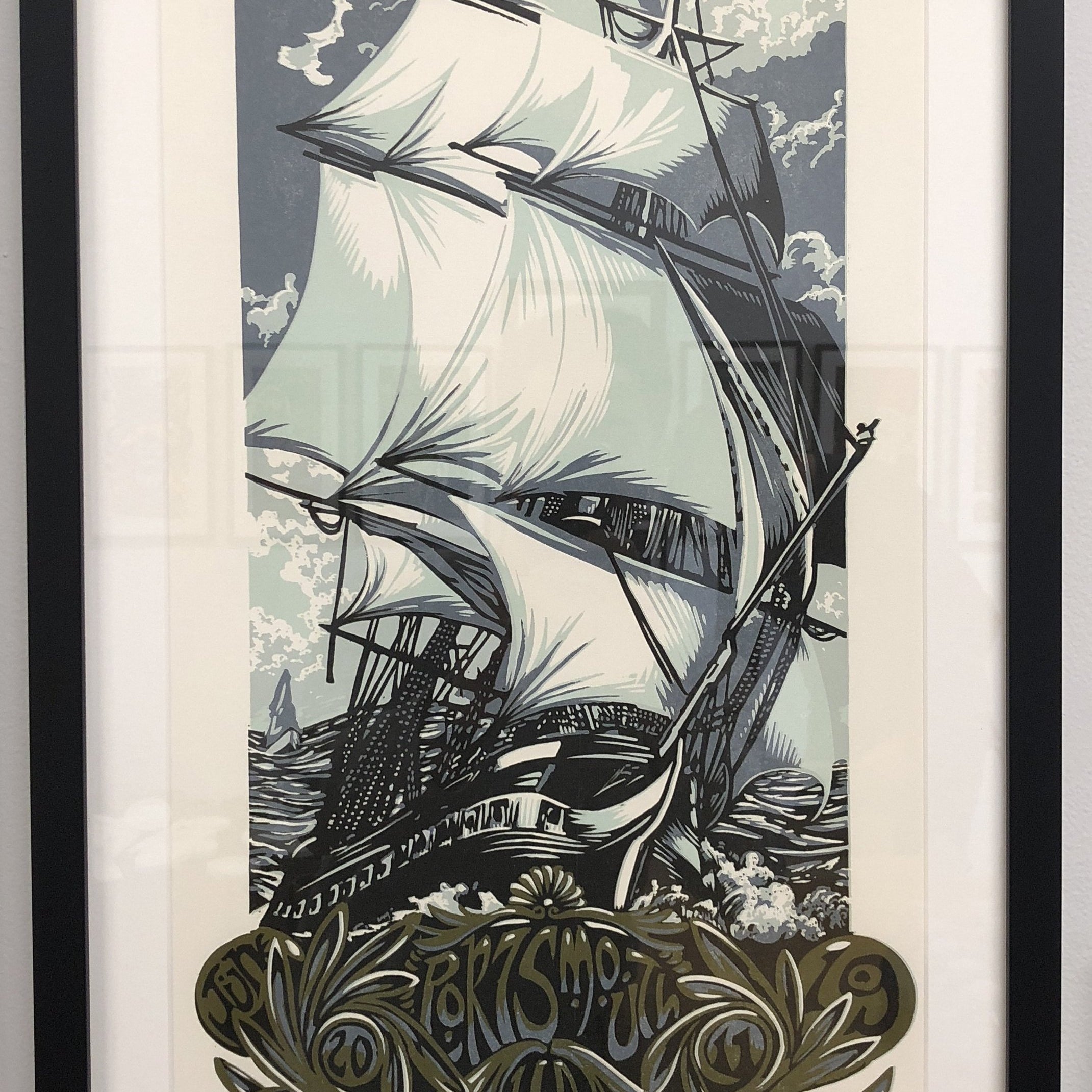 AJ Masthay "Portsmouth Tall Ship" - Framed