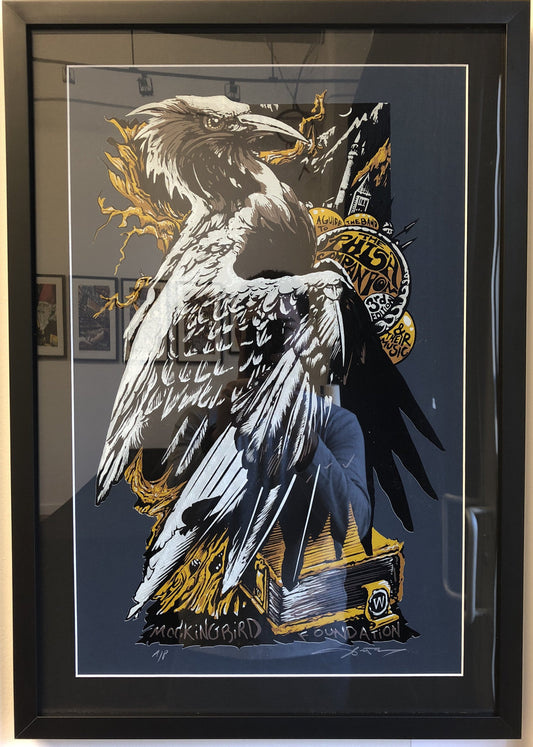 AJ Masthay "Famous Mockingbird" - Framed