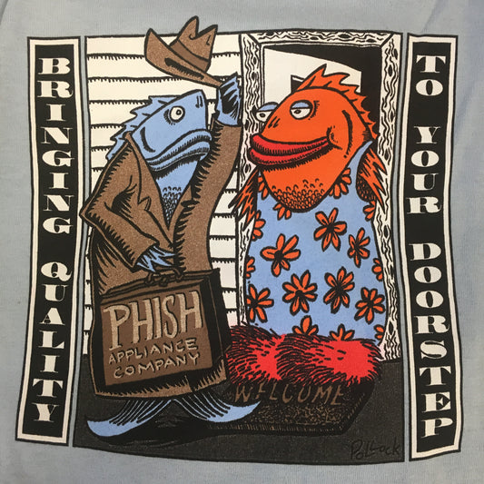 T-Shirt: Light Blue Appliance company Phish Summer '97 - L