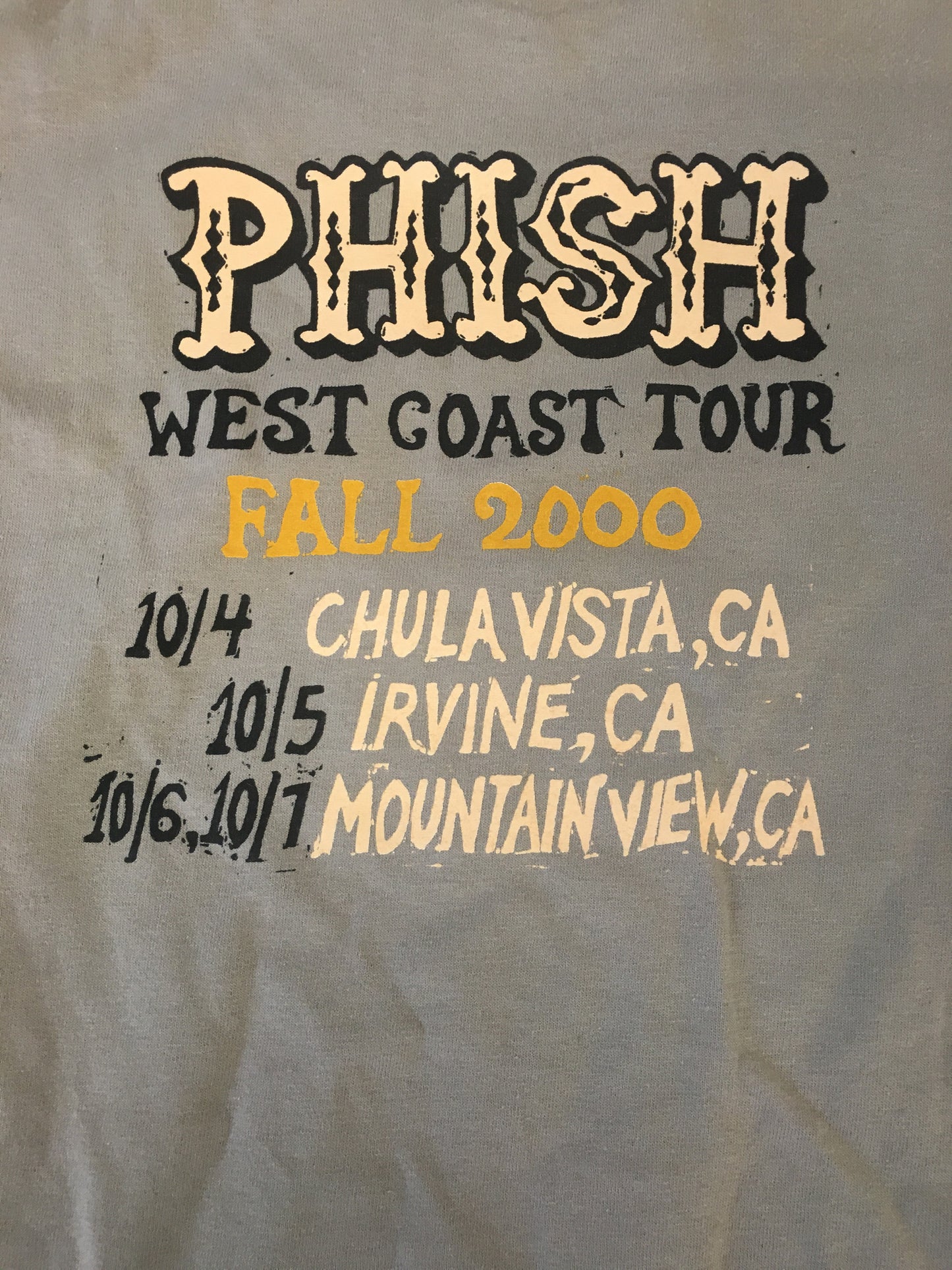 T-Shirt: Light Brown Shoreline Cowbody / Phish Fall '00 tour