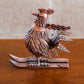 Jim Pollock "Year of the Rooster" Copper Plated Antique Pewter Statue