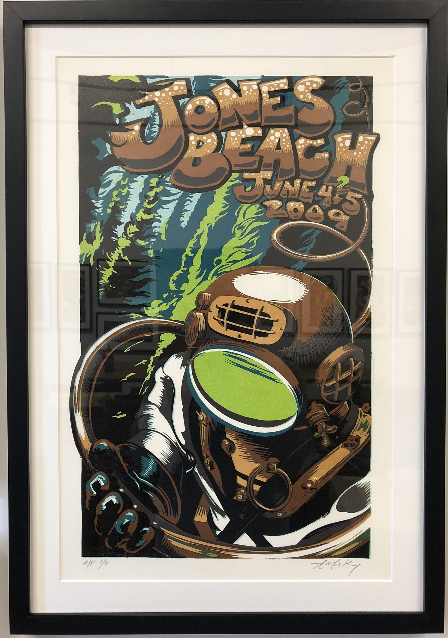 AJ Masthay "Jones Beach Diver" - Framed