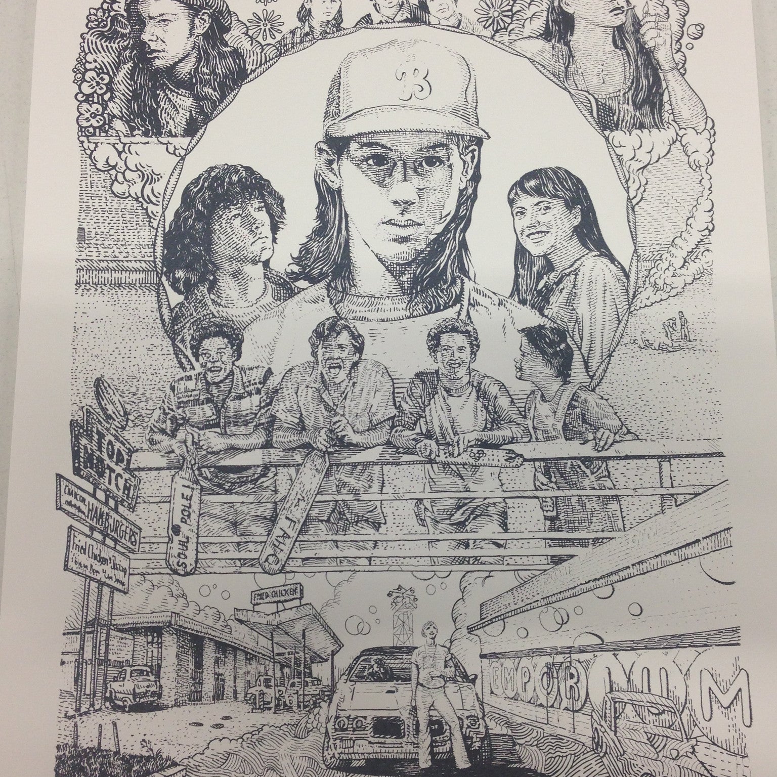 David Welker "Dazed and Confused" Line Art & Handbill Set