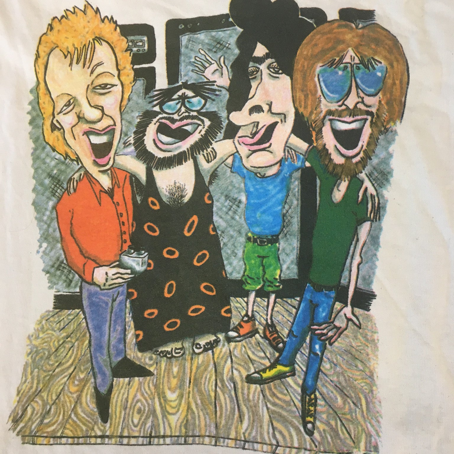 T-Shirt: Off-White Phish Caricature 1990s shirt - L