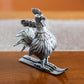 Jim Pollock "Year of the Rooster" Pewter Statue - SET