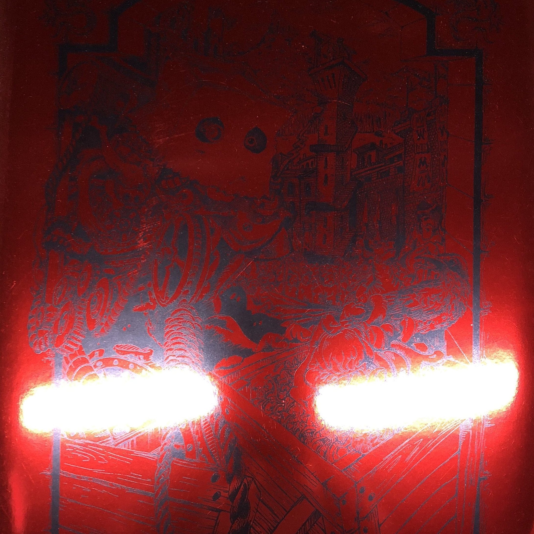 AJ Masthay "No Future at All - Line Art" Red Foil