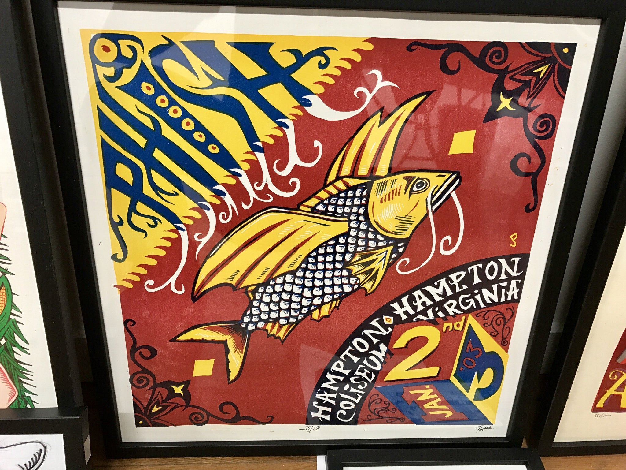 Phish 2003 Hampton Fish - numbered ed #45